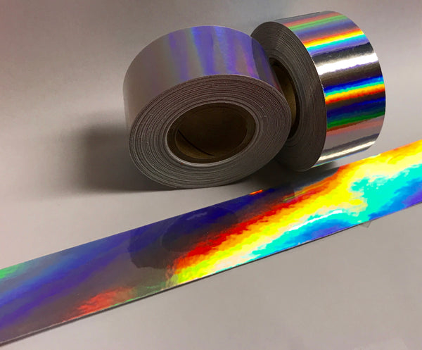 Roll of Holographic Rainbow Oil Slick Tape, choose your color and size, OILSLICK