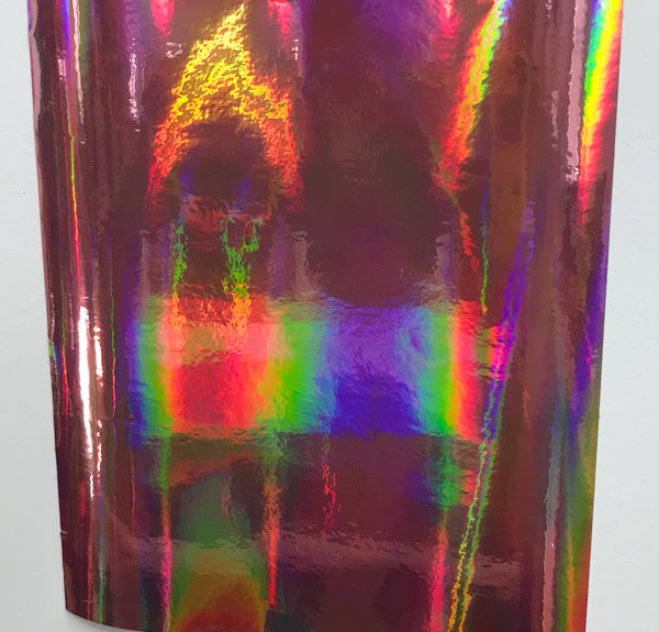 Oil Slick Rainbow Holographic Sign Vinyl, Choose Your Color and Size