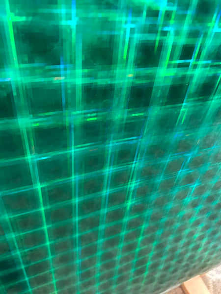 PLAID Sign Vinyl, Holographic Hyperplaid, choose your color