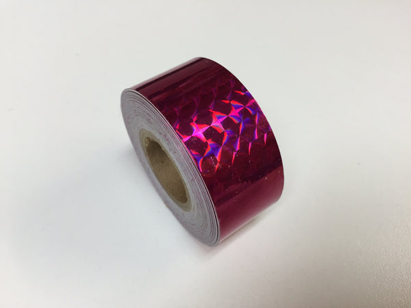 1 inch x 150 foot rolls of Prism Tape, Holographic Iridescent 1/4" Mosaic