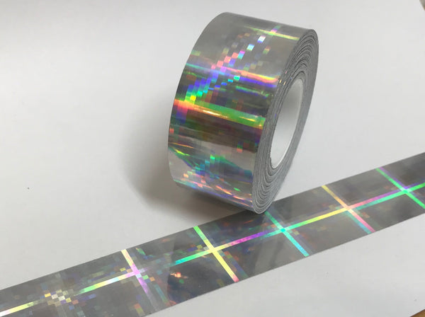 PLAID Holographic Tape, Choose Your Size and Color, Wild Iridescent tape